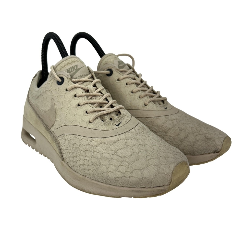 Nike Air Max Thea Ultra Shoes Womens Size 7 Beige Suede Sneakers 881118-100
